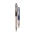 Zebra Pen StylusPen Retractable Ballpoint Pen/Stylus, 1mm, Blue/Gray, PK2 33602